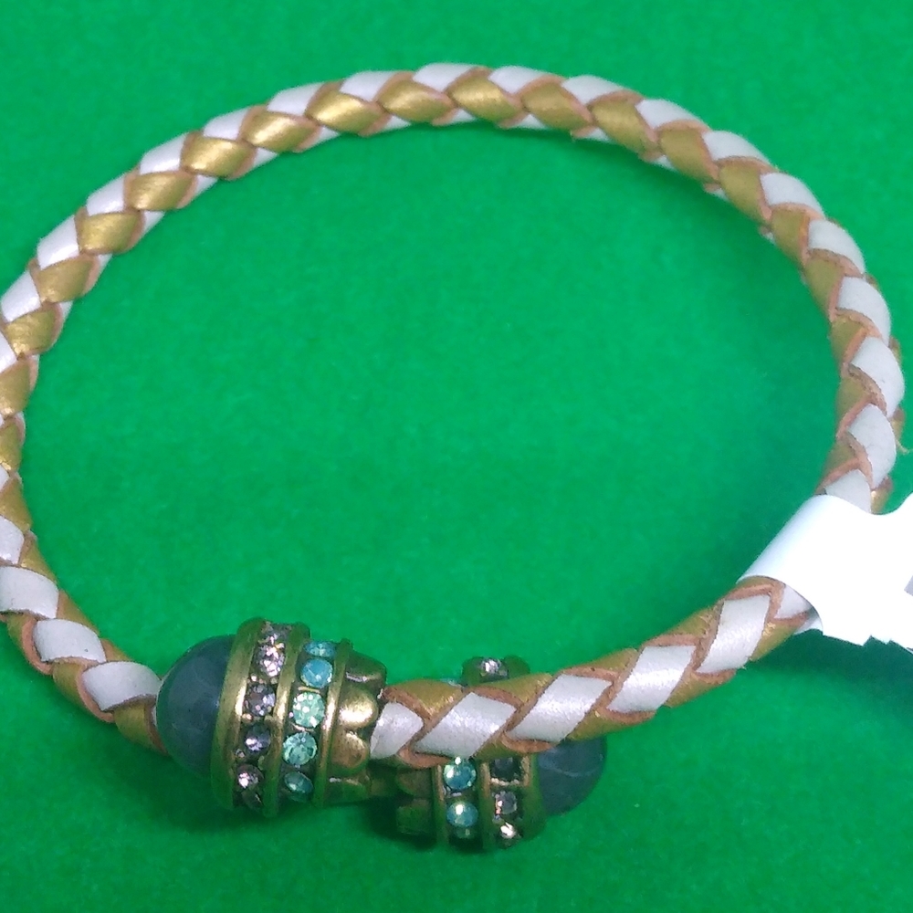 LOFT leather braided adjustible wrap brace…